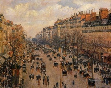  Montmartre Pintura - Boulevard Montmartre la luz del sol de la tarde 1897 Camille Pissarro parisino